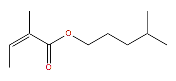 4-Methylpentyl (Z)-2-methyl-2-butenoate